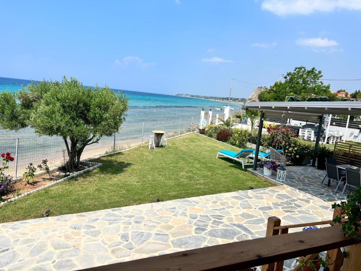 Beachfront Villa Athina Vergia Extérieur photo