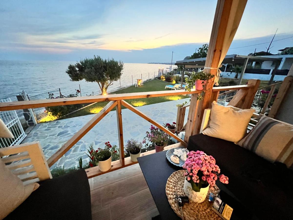 Beachfront Villa Athina Vergia Extérieur photo