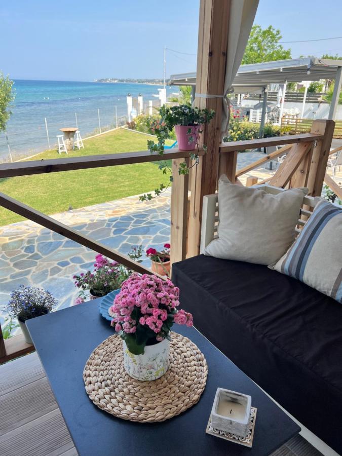 Beachfront Villa Athina Vergia Extérieur photo